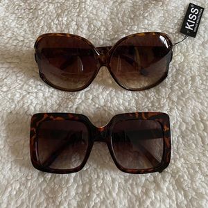Two Pairs of Cute, Oversized Sunglasses